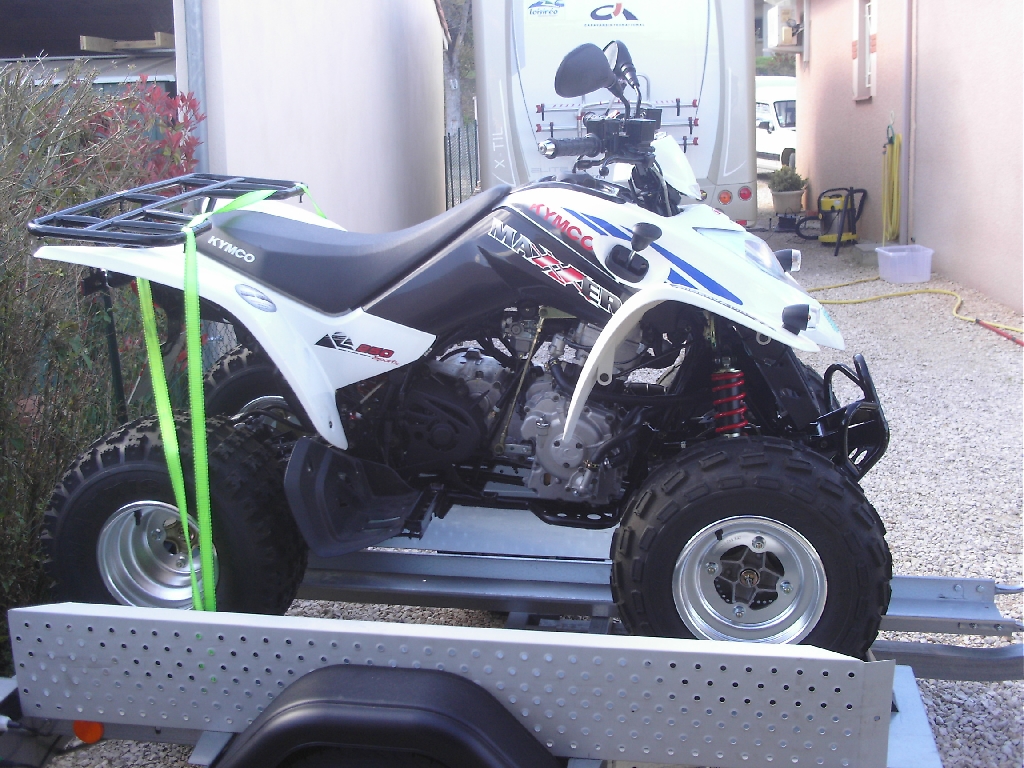 KYMCO Maxxer 250 blanc 2016 photo 2