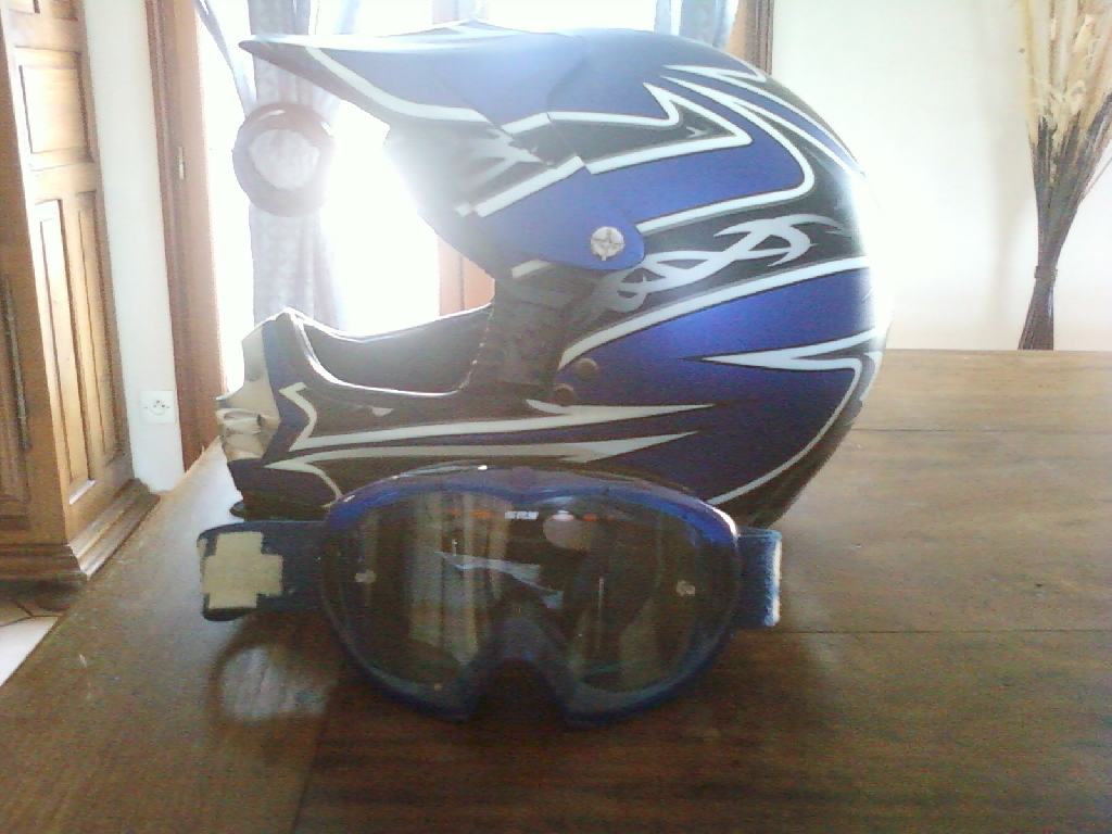Equipements tout-terrain Casque occasion : casque cross   lunettes spy photo 3