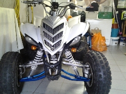 Quad occasion : YAMAHA YFM 700 R Raptor white carbone